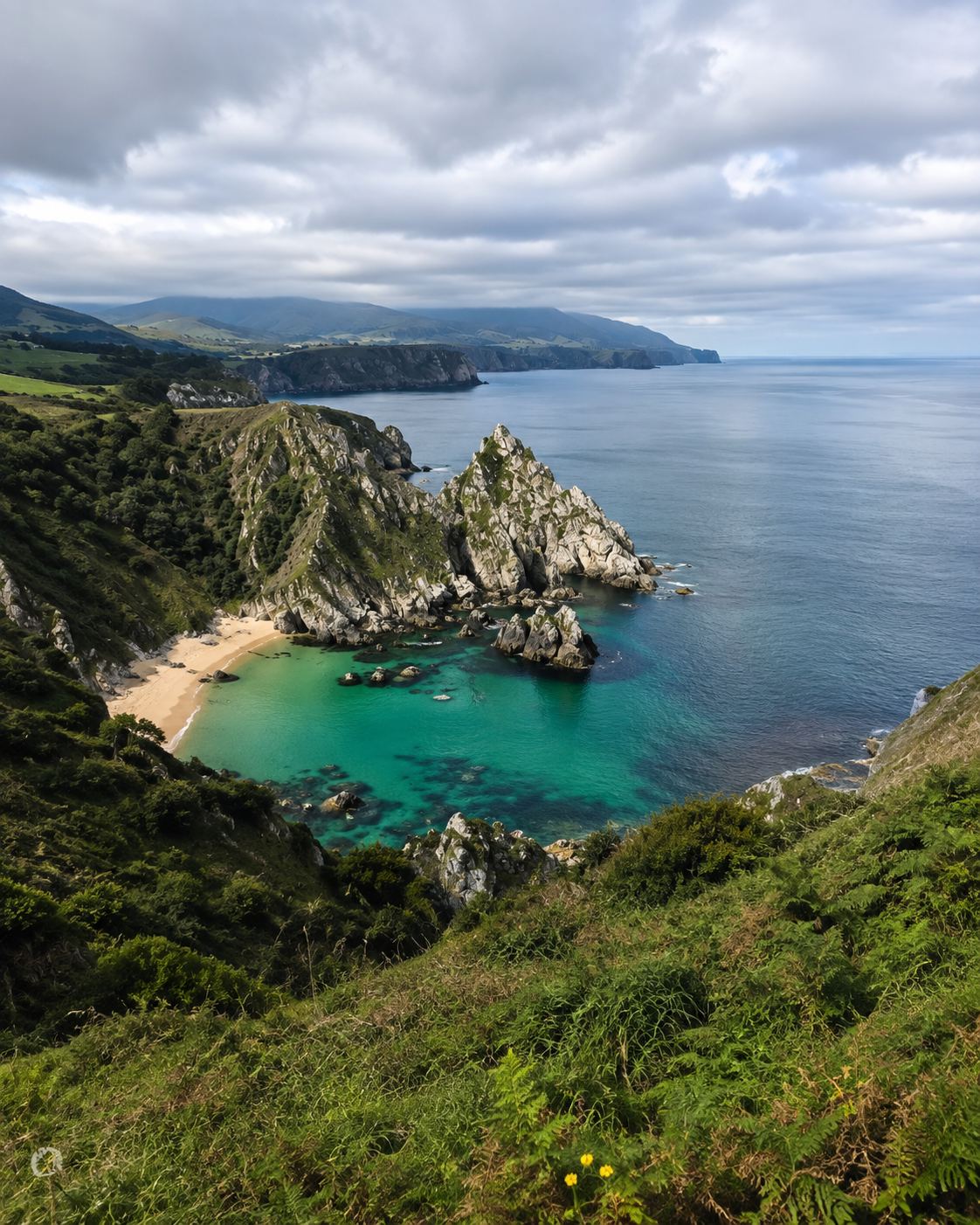 Cala de la costa asturiana